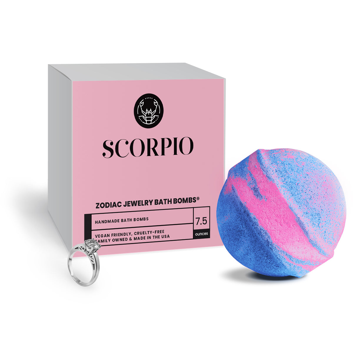Scorpio Zodiac Jewelry Bath Bomb