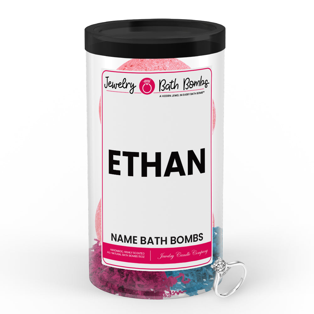 ETHAN Name Jewelry Bath Bomb Tube