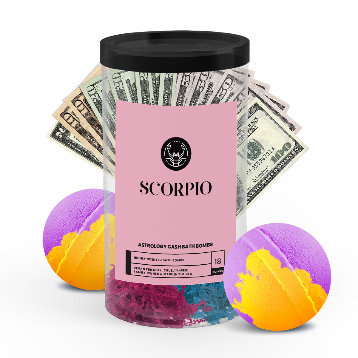 Scorpio Astrology Cash Bath Bombs