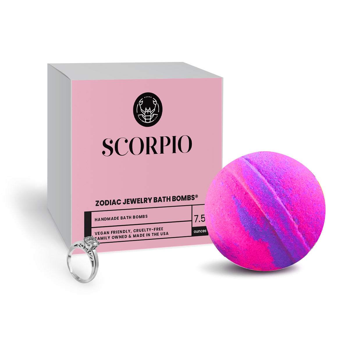 Scorpio Zodiac Jewelry Bath Bomb