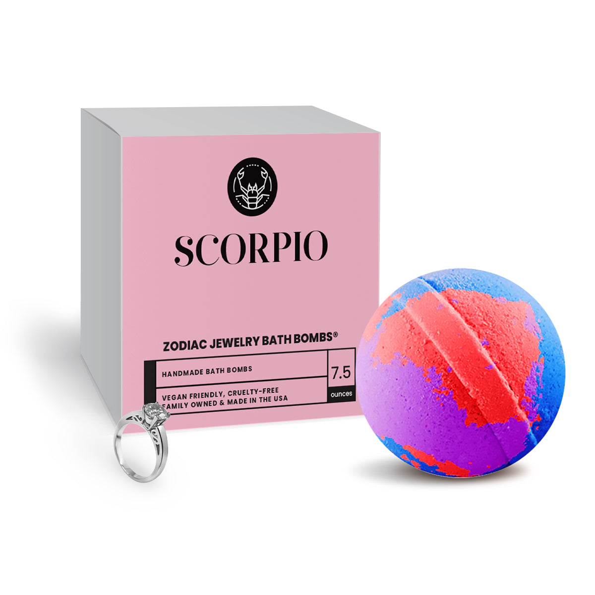 Scorpio Zodiac Jewelry Bath Bomb