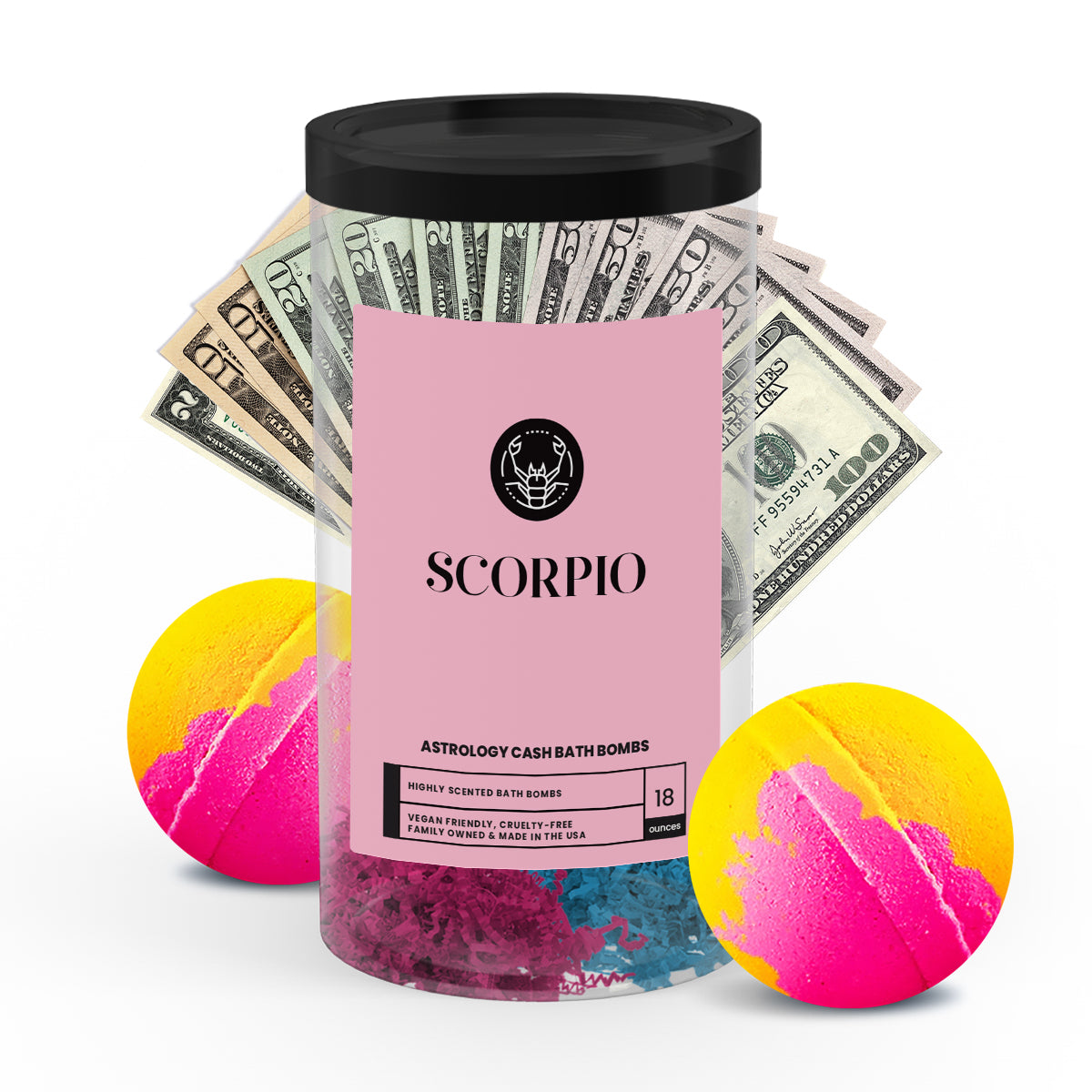 Scorpio Astrology Cash Bath Bombs