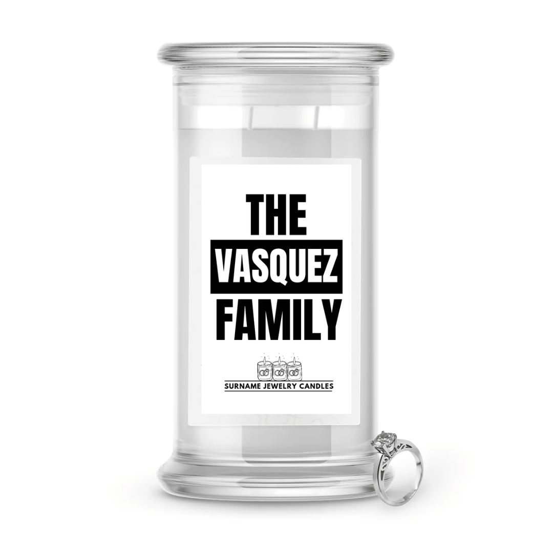 The Vasquez Family | Surname Jewelry Candles