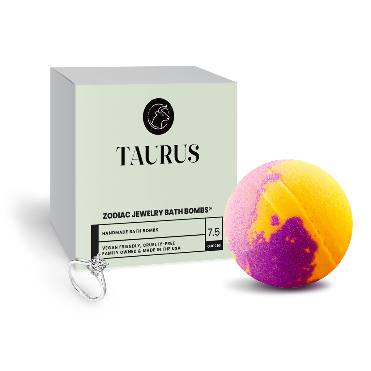 Taurus Zodiac Jewelry Bath Bomb