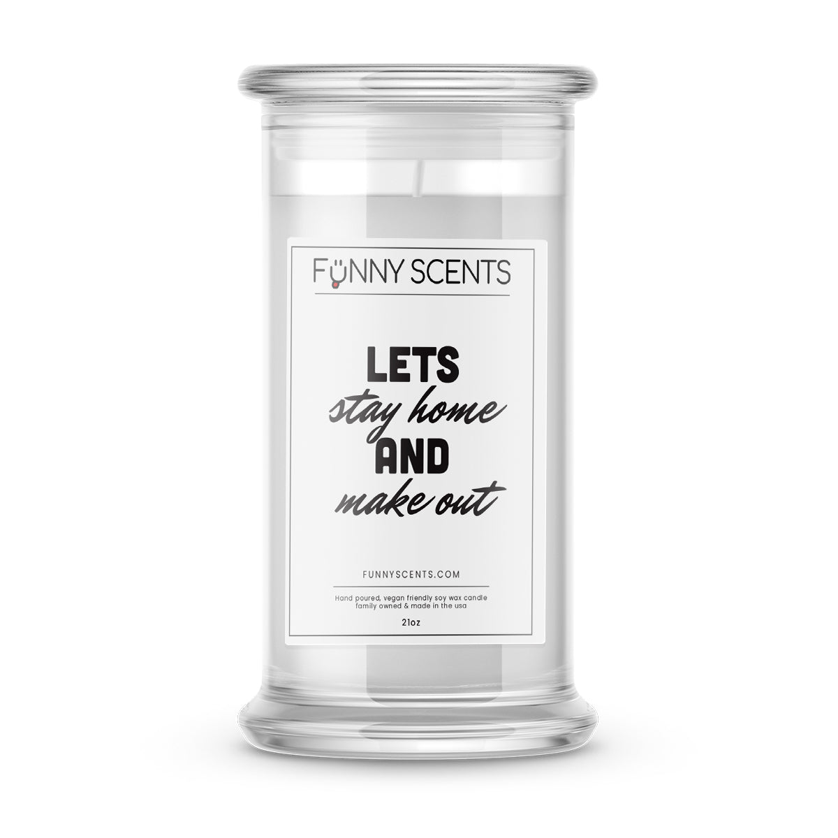 Lets stay Home and makeout Funny Candles