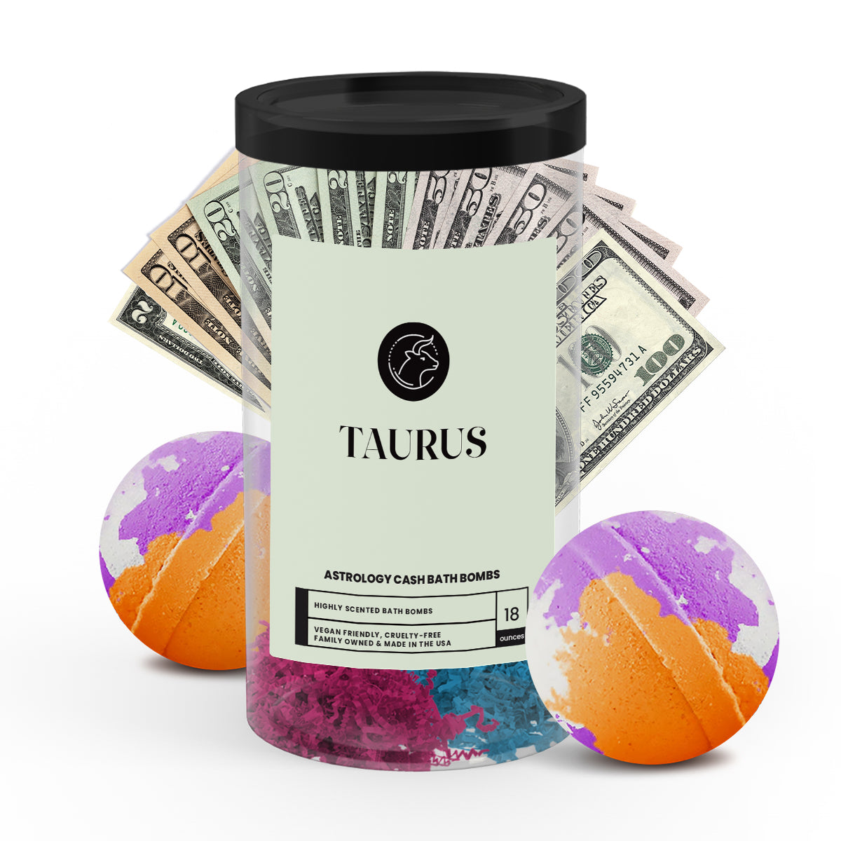Taurus Astrology Cash Bath Bombs