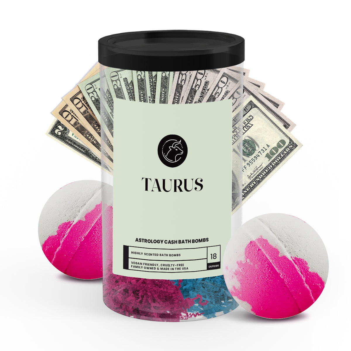 Taurus Astrology Cash Bath Bombs