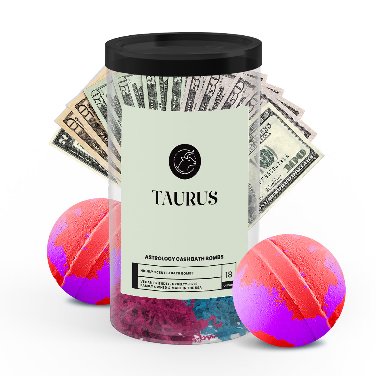 Taurus Astrology Cash Bath Bombs