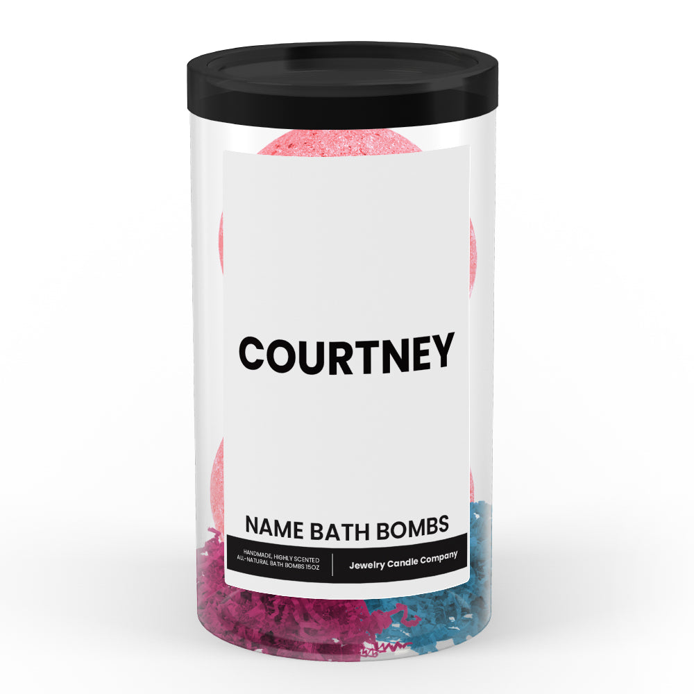 COURTNEY Name Bath Bomb Tube