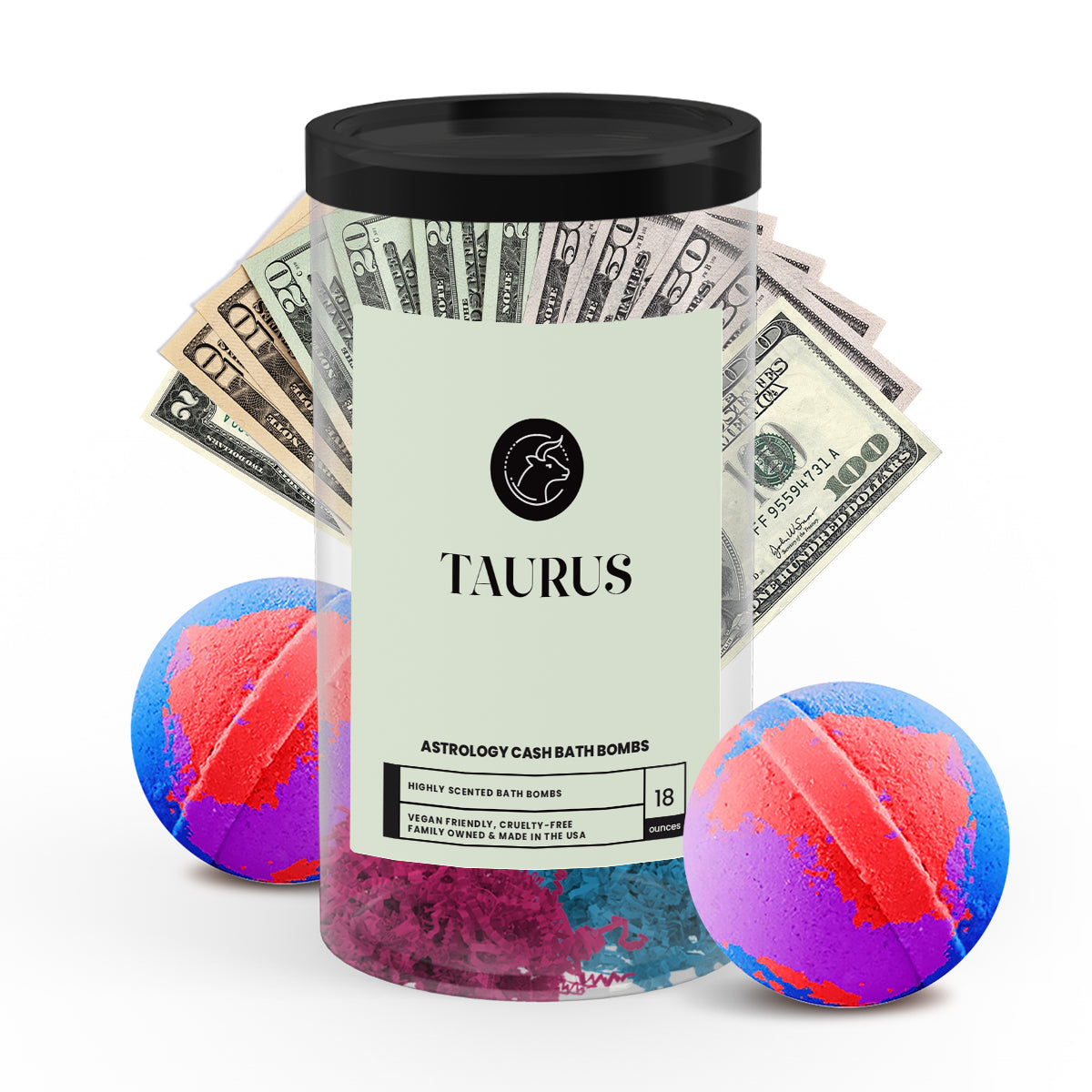 Taurus Astrology Cash Bath Bombs