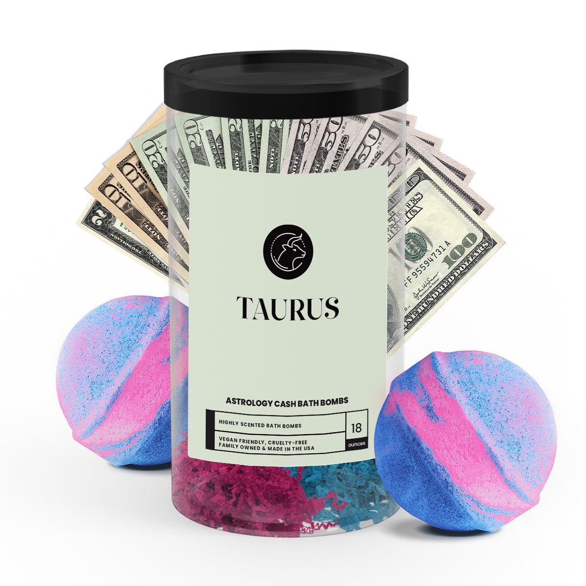 Taurus Astrology Cash Bath Bombs