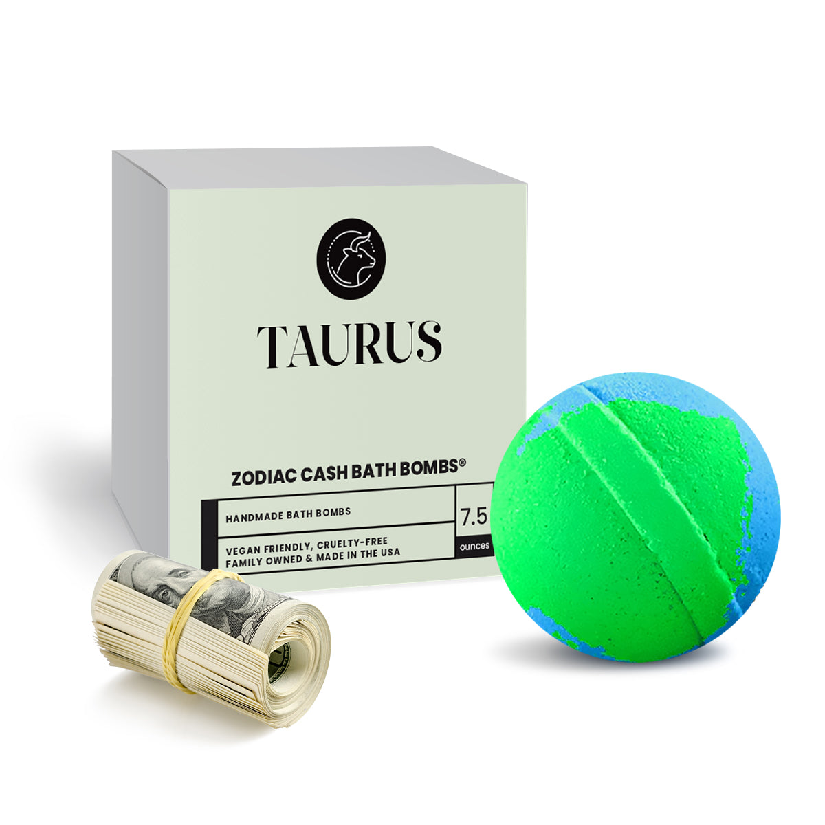 Taurus Zodiac Cash Bath Bomb