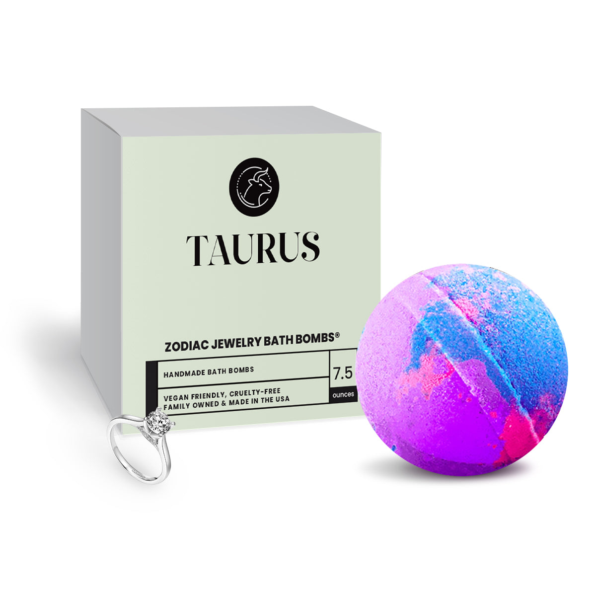 Taurus Zodiac Jewelry Bath Bomb