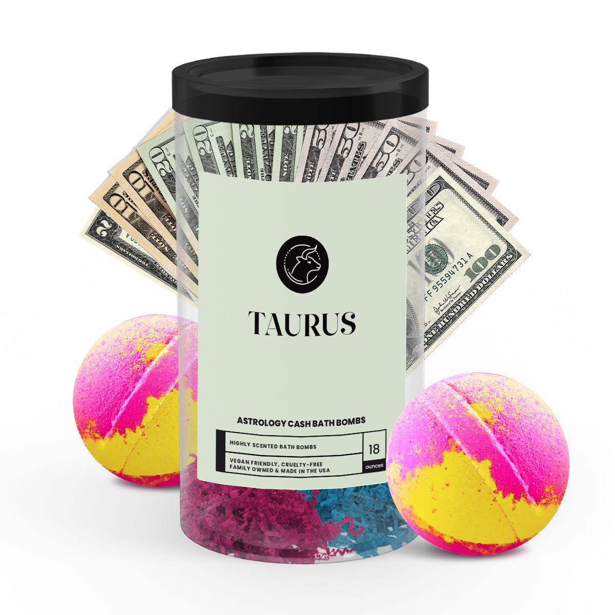 Taurus Astrology Cash Bath Bombs