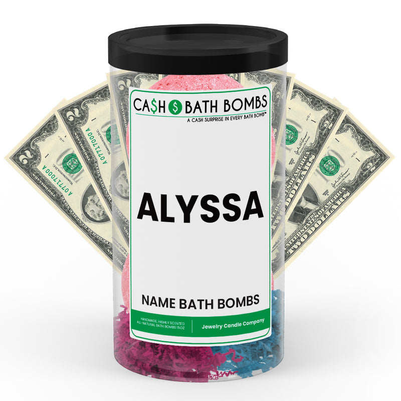 ALYSSA Name Cash Bath Bomb Tube