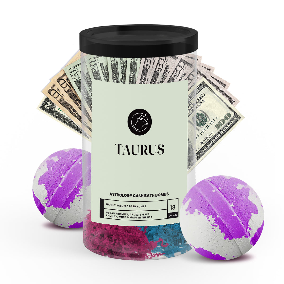 Taurus Astrology Cash Bath Bombs