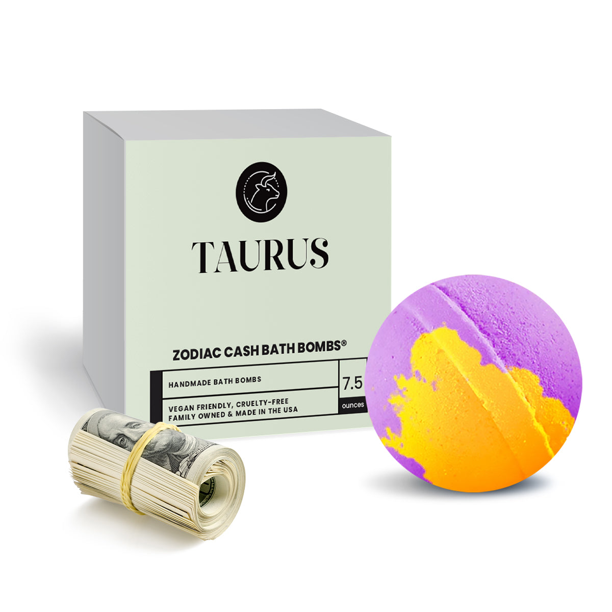 Taurus Zodiac Cash Bath Bomb