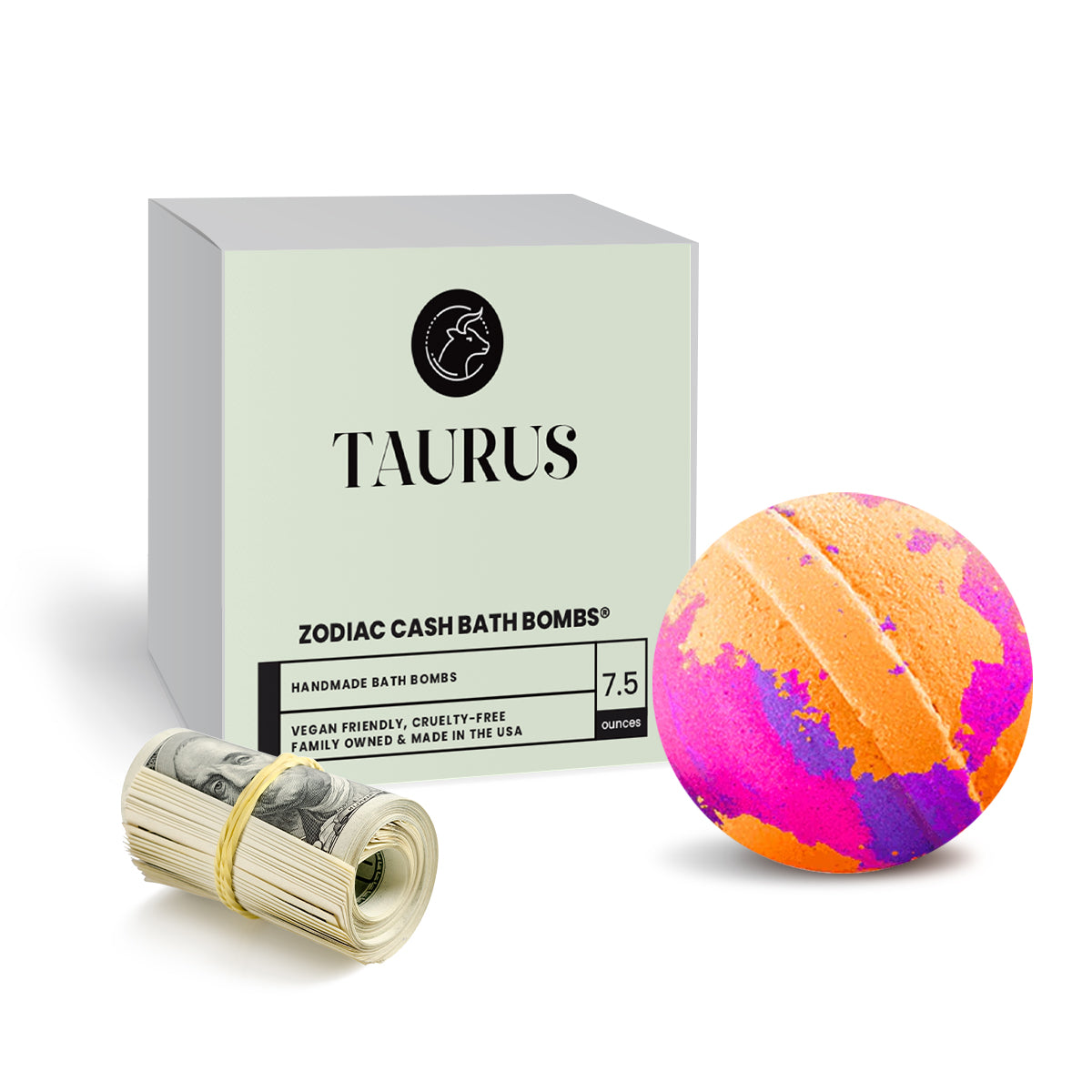 Taurus Zodiac Cash Bath Bomb