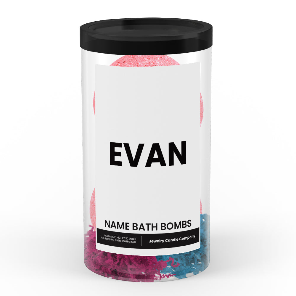 EVAN Name Bath Bomb Tube
