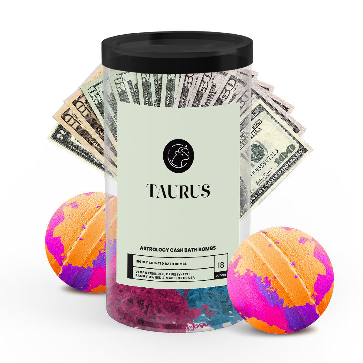 Taurus Astrology Cash Bath Bombs