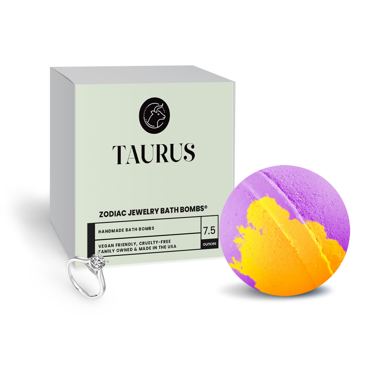 Taurus Zodiac Jewelry Bath Bomb