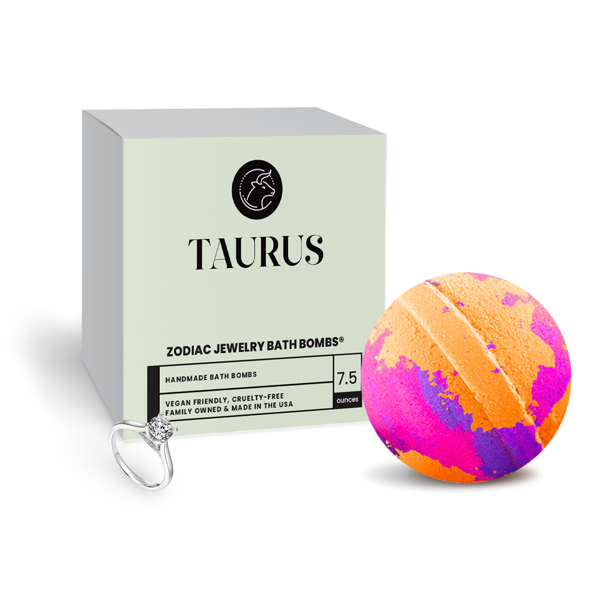Taurus Zodiac Jewelry Bath Bomb
