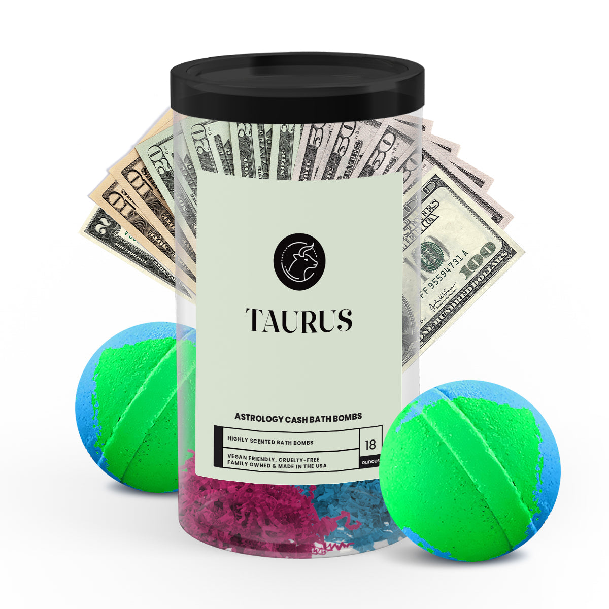 Taurus Astrology Cash Bath Bombs