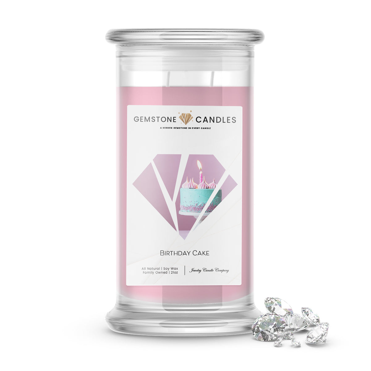 Birthday Cake | Gemstone Candles