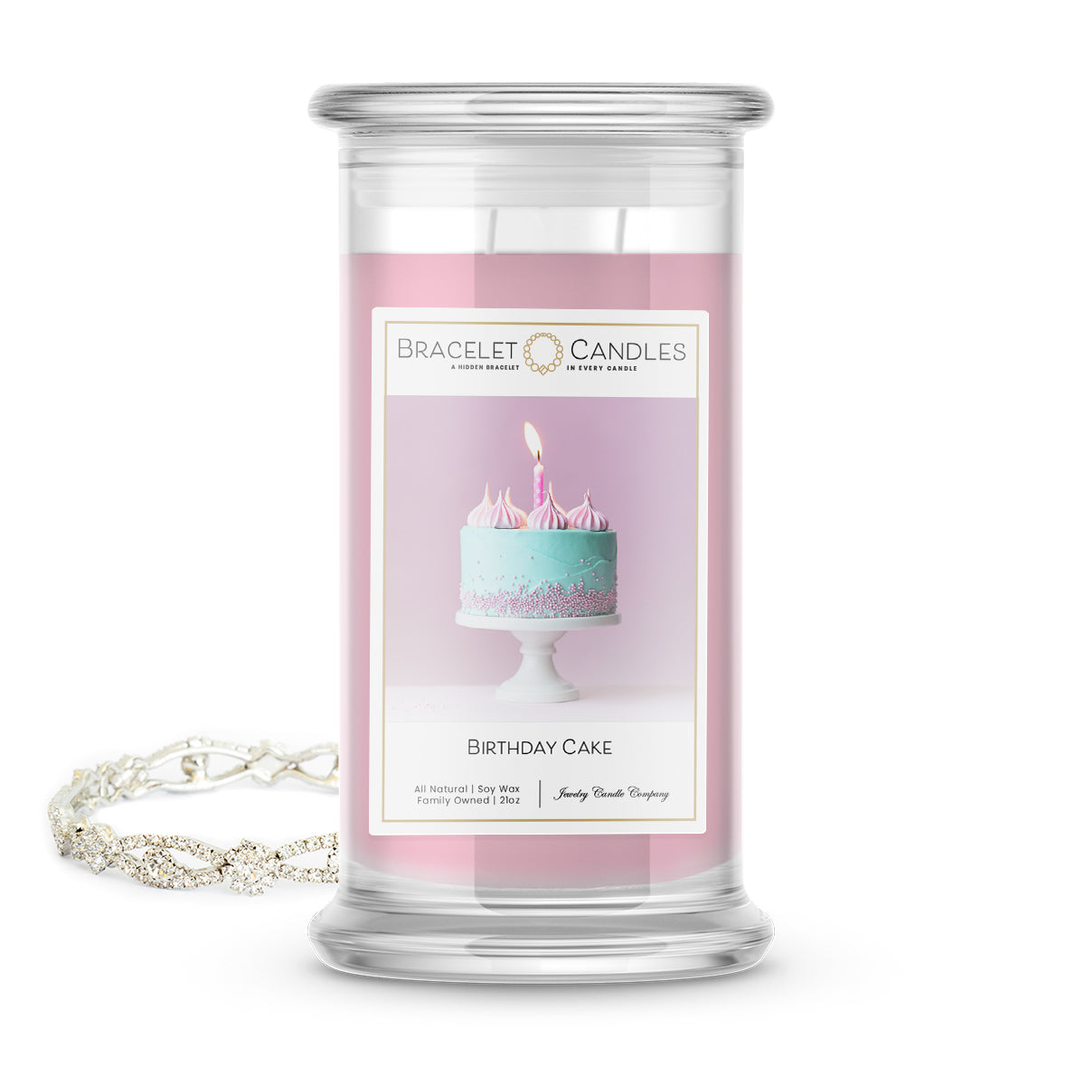 birthday cake bracelet candle