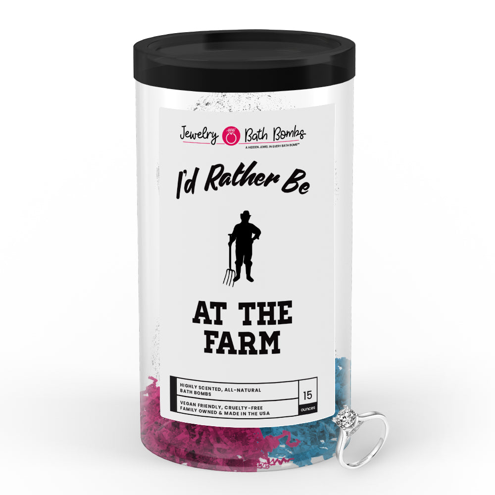 I'd rather be At The Farm Jewelry Bath Bombs