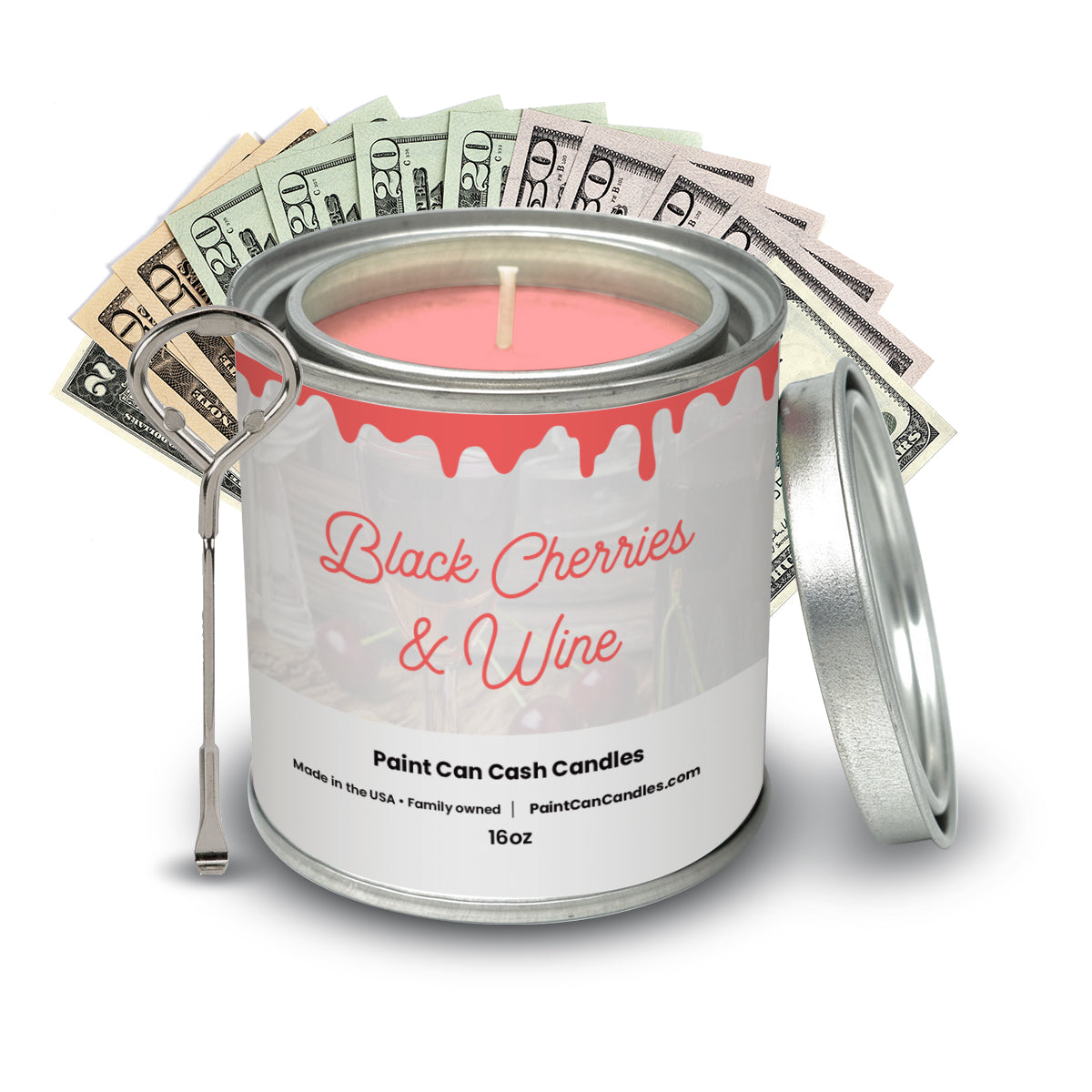 Black Cherries & Wine - Paint Can Cash Candles