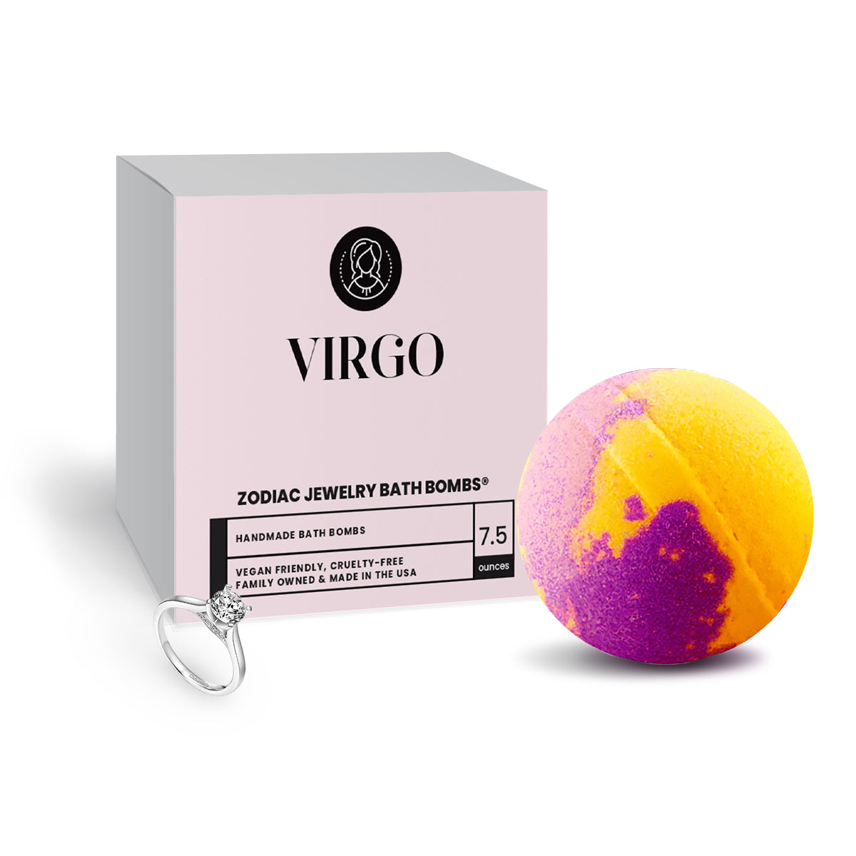 Virgo Zodiac Jewelry Bath Bomb
