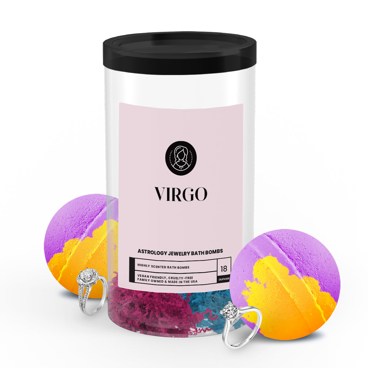 Virgo Astrology Jewelry Bath Bombs