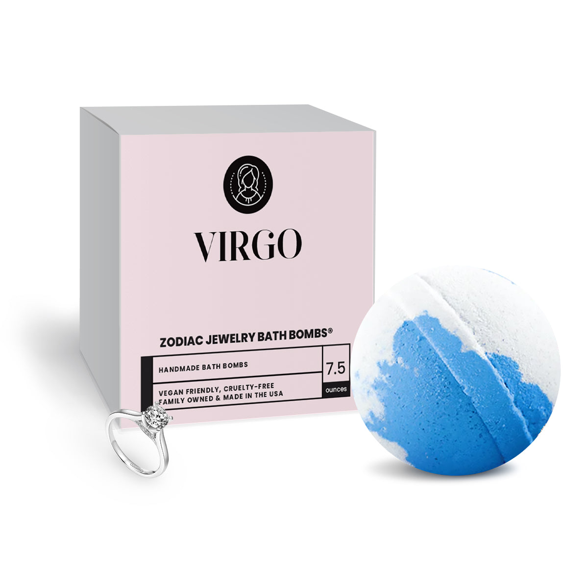 Virgo Zodiac Jewelry Bath Bomb