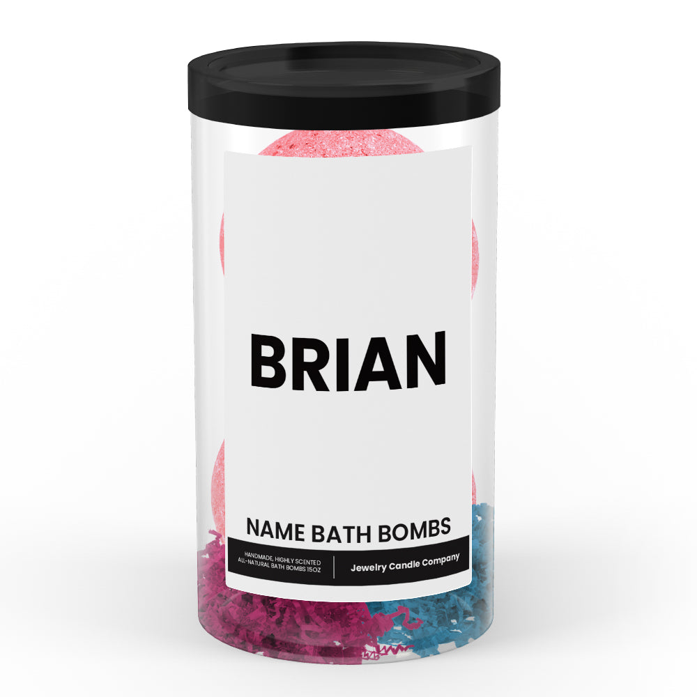 BRIAN Name Bath Bomb Tube
