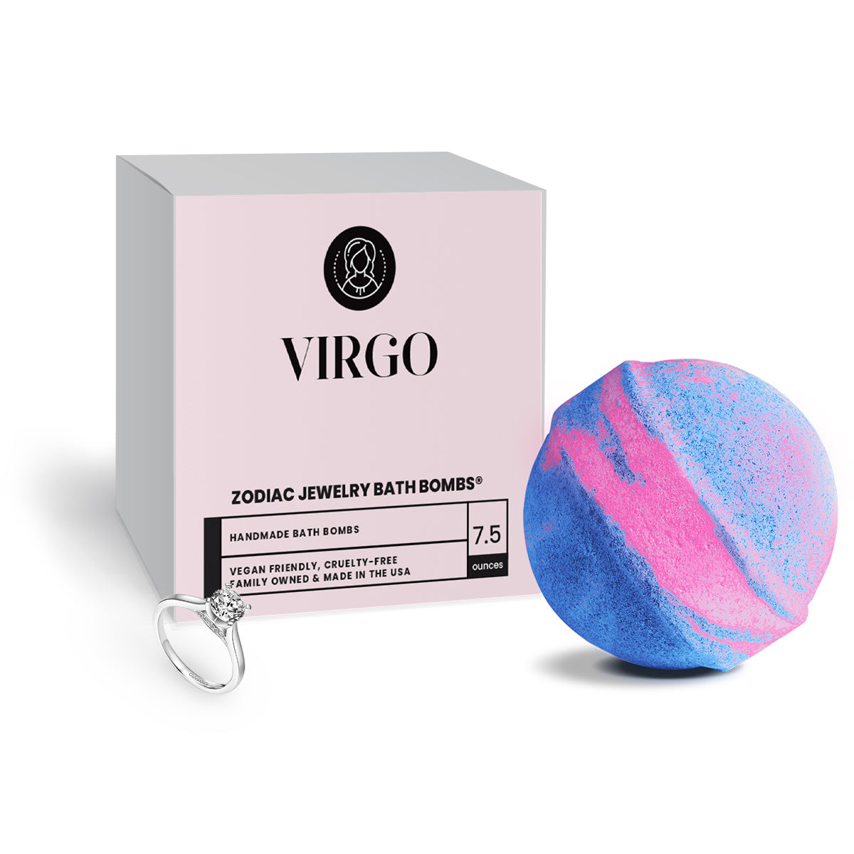 Virgo Zodiac Jewelry Bath Bomb