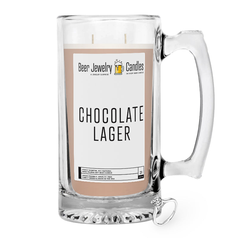 Chocolate Lager Beer Jewelry Candle