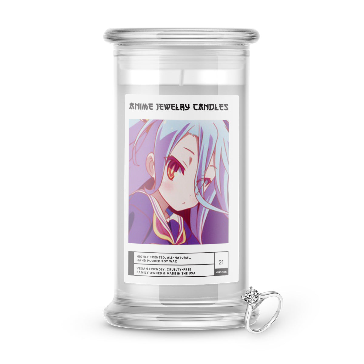 Shiro | Anime Jewelry Candles