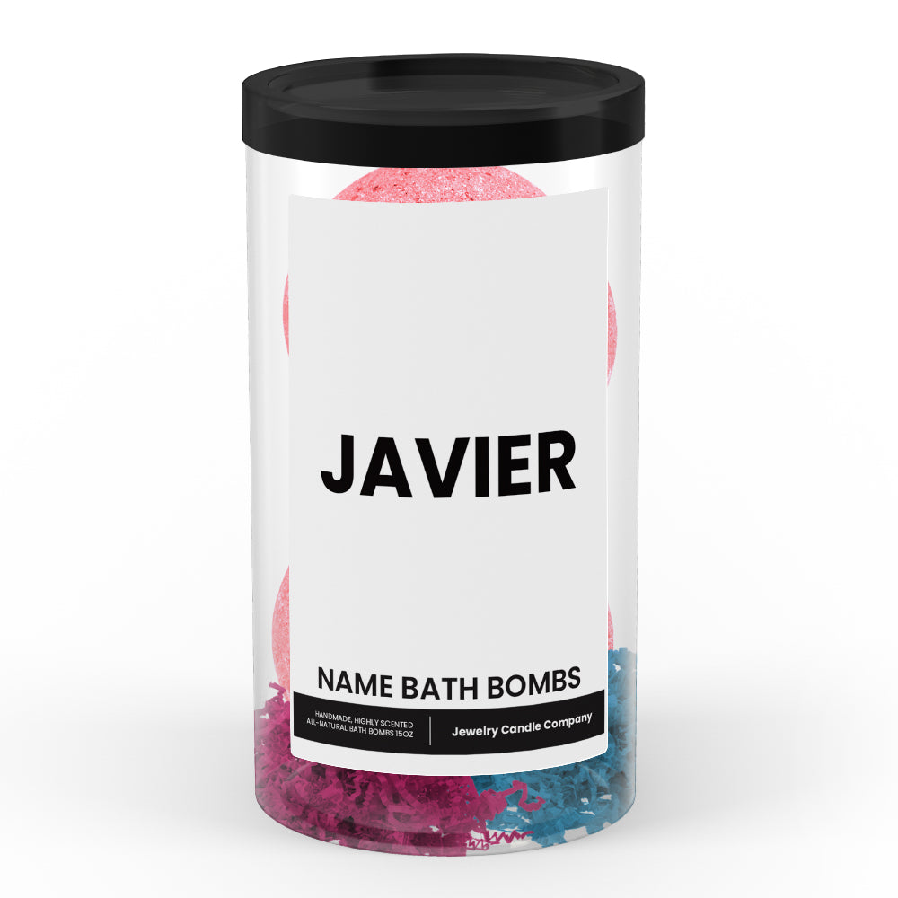 JAVIER Name Bath Bomb Tube