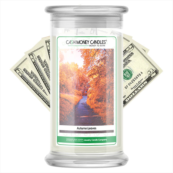 Autumn Leaves Cash Money Candles