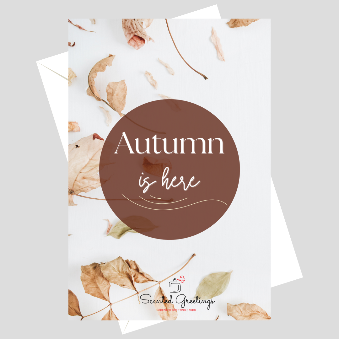 Autumn is here | Scented Greeting Cards