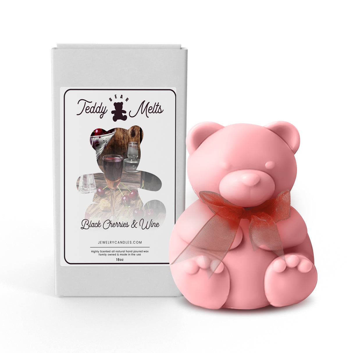 Black Cherries & Wine GIANT Teddy Bear Wax Melts