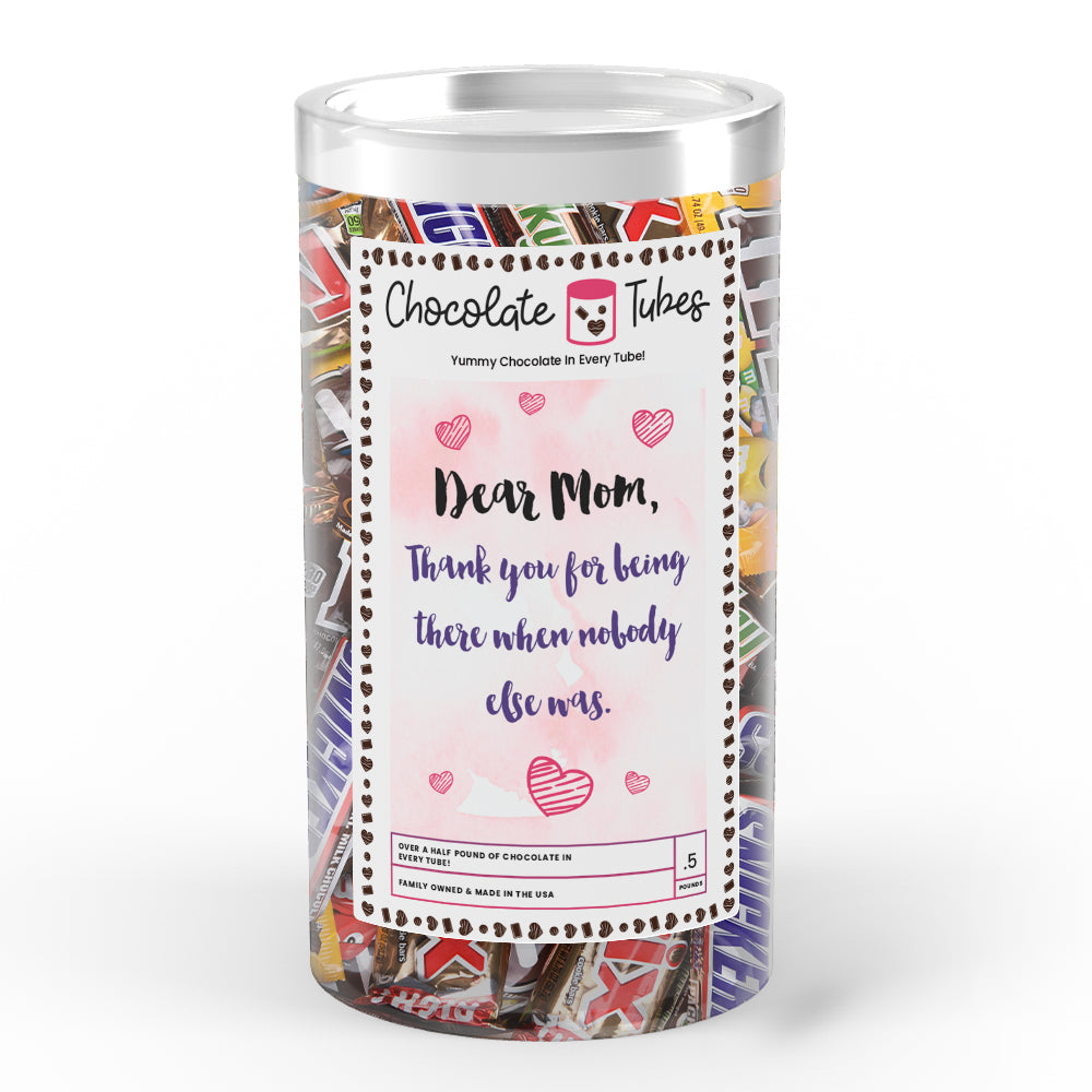 Dear Mom Thank you for being there when nobody else was Chocolates