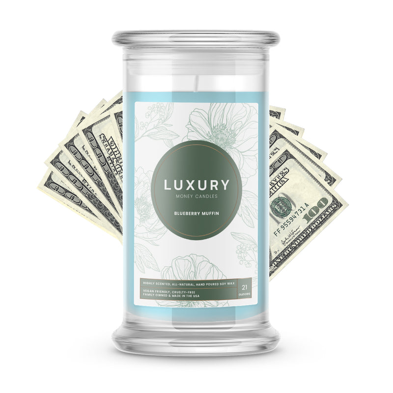 Blueberry Muffin Luxury Money Candles