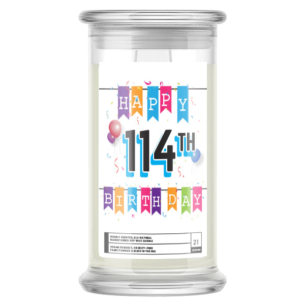 Happy 114th Birthday Candle