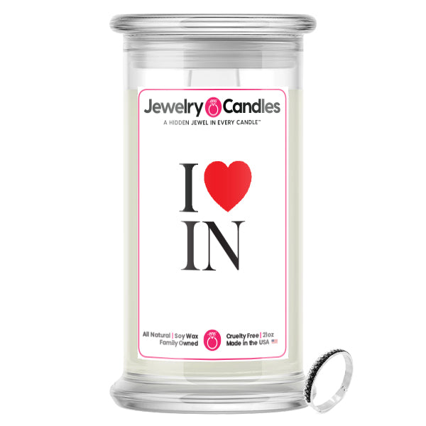 I Love IN Jewelry State Candles