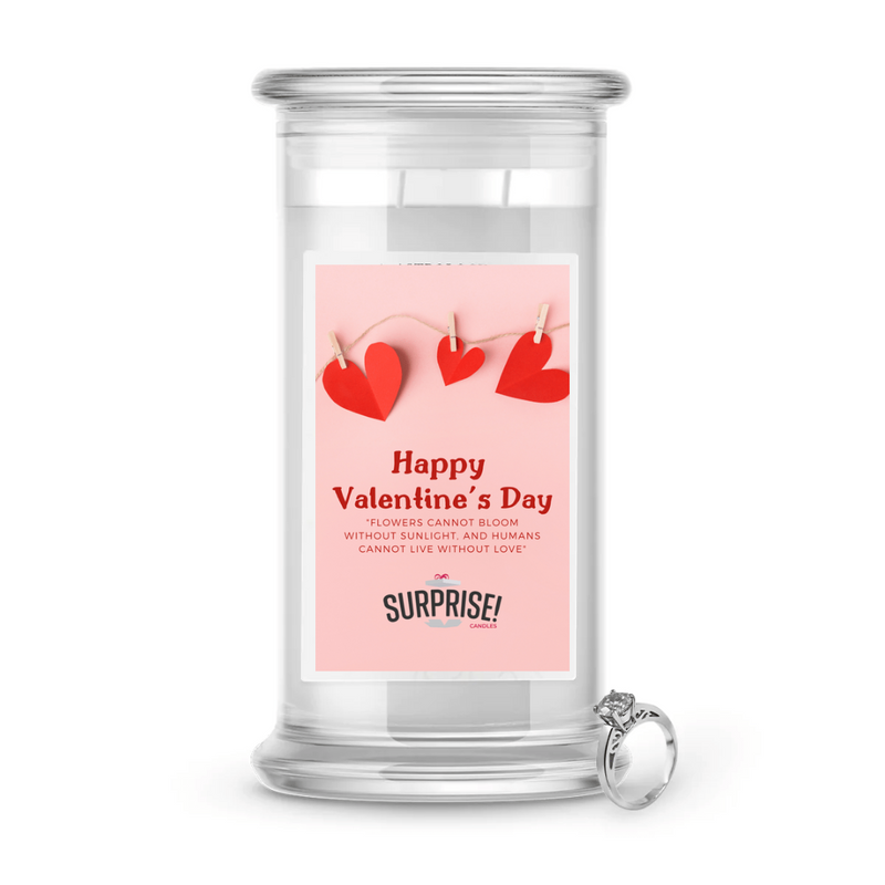 Happy Valentine's Day | Valentine's Day Surprise Jewelry Candles