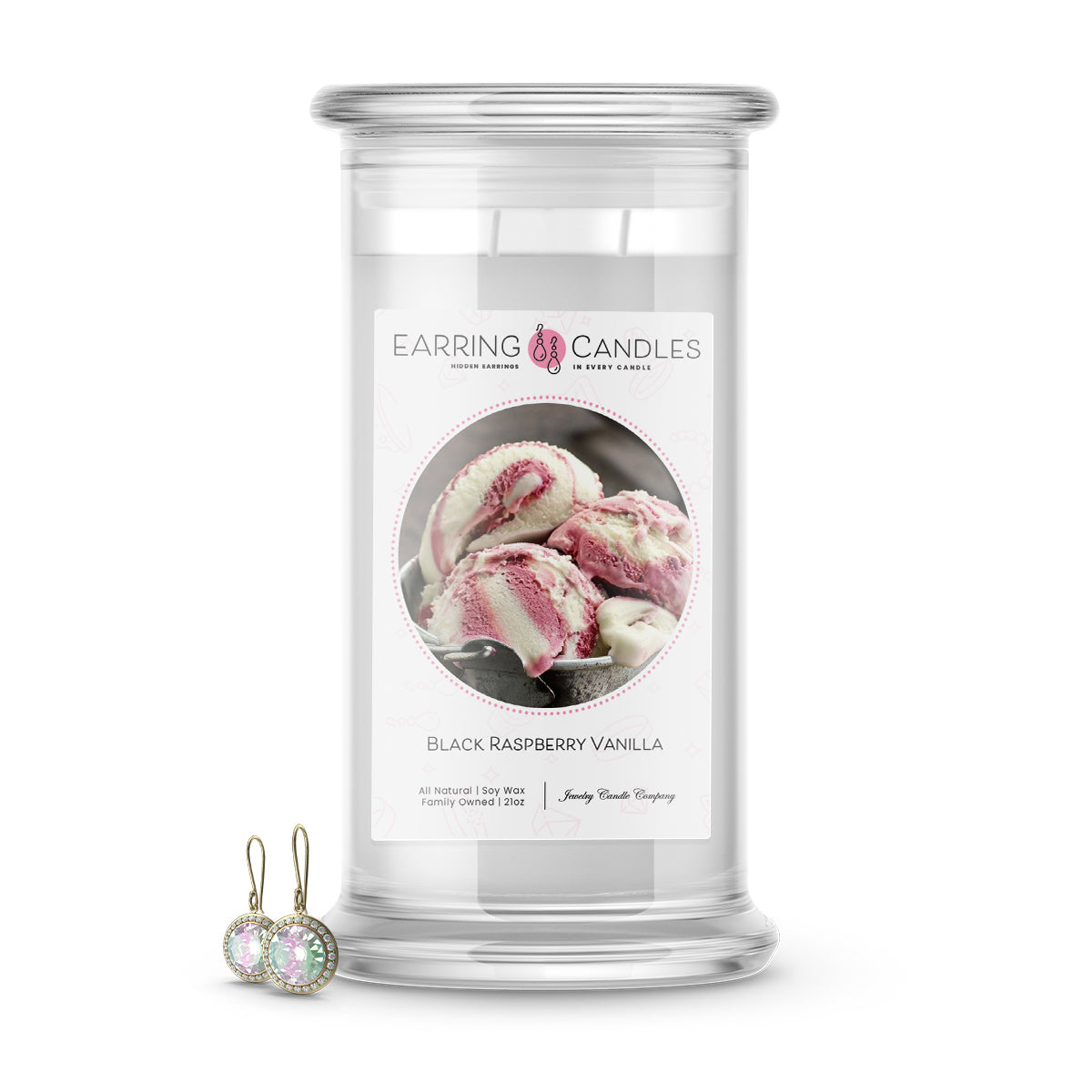 Black Raspberry Vanilla | Earring Candles