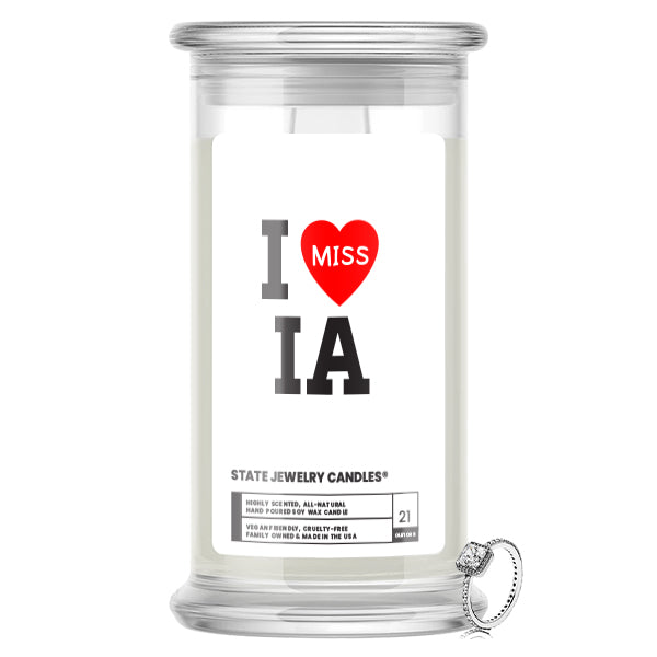 I miss IA State Jewelry Candle