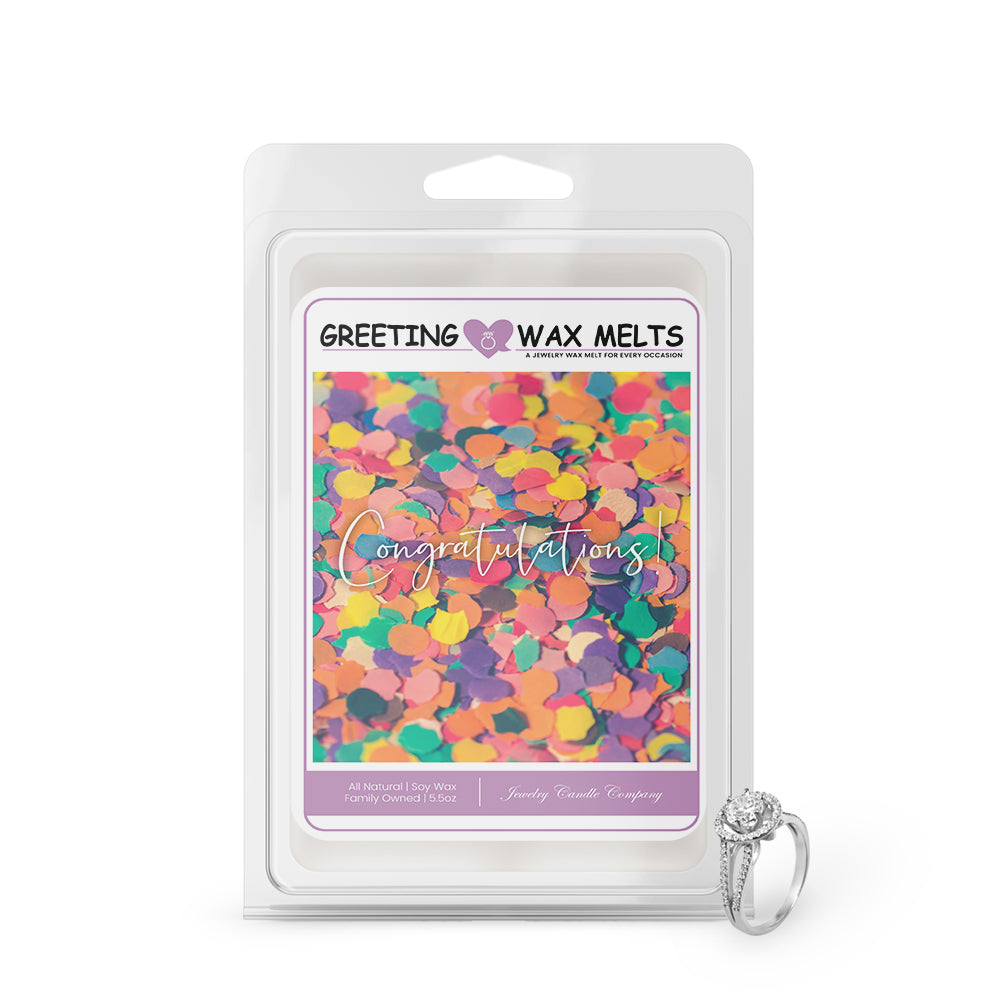 Congratulations Greetings Wax Melt